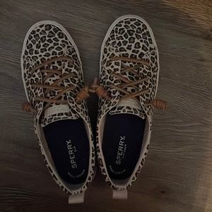 Sperry shoes, size 8 cheetah print